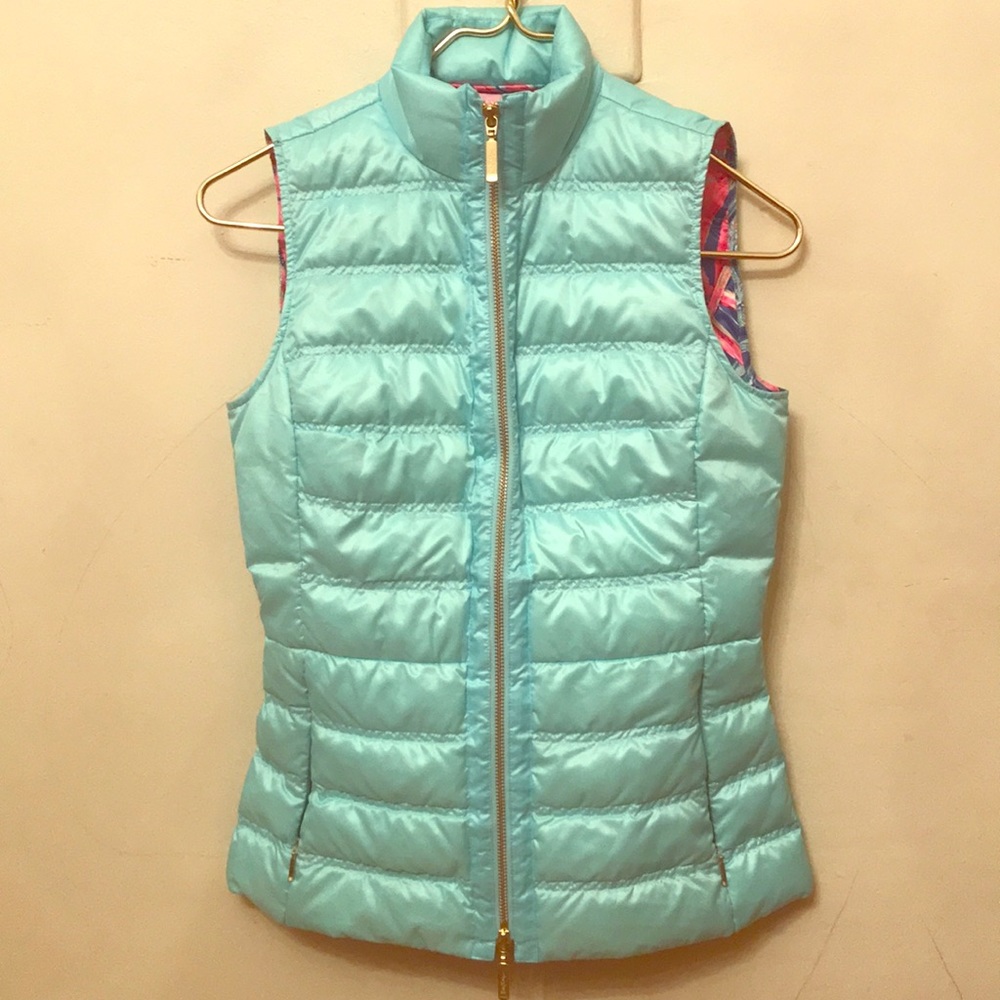 Lilly Pulitzer Feather Light Down Vest XXS